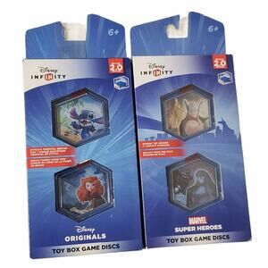 Disney Infinity Toy Box Game Discs 2.0 Marvel Super Heros & Disney Originals